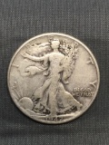 1942 United States Walking Liberty Silver Half Dollar - 90% Silver Coin from Estate