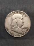1949-D United States Franklin Silver Half Dollar - 90% Silver Coin from Estate
