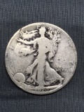 1920 United States Walking Liberty Silver Half Dollar - 90% Silver Coin from Estate
