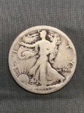 1917-S United States Walking Liberty Silver Half Dollar - 90% Silver Coin from Estate