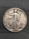 1945-S United States Walking Liberty Silver Half Dollar - 90% Silver Coin from Estate