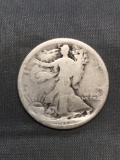 1917 United States Walking Liberty Silver Half Dollar - 90% Silver Coin from Estate