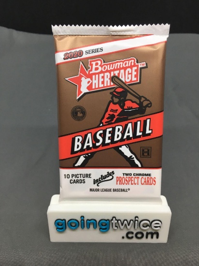 Factory Sealed 2020 Bowman HERITAGE MLB Baseball Hobby Set 10 Card Pack