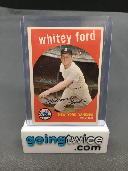 1959 Topps #430 WHITEY FORD Yankees Vintage Baseball Card