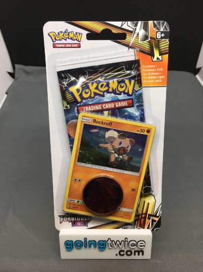 Factory Sealed Pokemon Sun & Moon FORBIDDEN LIGHT 10 Card Booster Pack in Blister with Promo