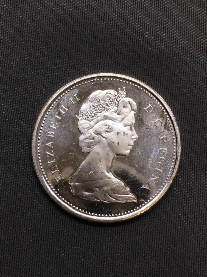 1965 Canada Silver Quarter - 80% Silver Coin from Estate - UNCIRCULATED - 0.15 Ounce ASW