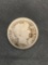 1909 United States Barber Silver Dime - 90% Silver Coin from Estate