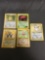 5 Card Lot of Vintage Holofoil Pokemon Trading Cards from Recent Collection Find!