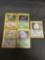 5 Card Lot of Vintage Holofoil Pokemon Trading Cards from Recent Collection Find!