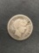 1911-S United States Barber Silver Dime - 90% Silver Coin from Estate