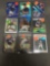 9 Card Lot of REFRACTORS and PRIZMS Baseball Cards from Huge Store Closeout Collection - Stars+