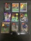 9 Card Lot of REFRACTORS and PRIZMS Baseball Cards from Huge Store Closeout Collection - Stars+