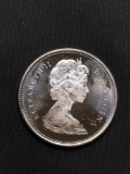 1965 Canada Silver Quarter - 80% Silver Coin from Estate - UNCIRCULATED - 0.15 Ounce ASW