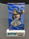 Factory Sealed 2020 Topps PRO DEBUT Baseball 8 Card Pack