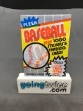 Factory Sealed 1989 FLEER Baseball 15 Card Pack - 1 Sticker