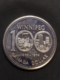 1974 Canada Silver Dollar - 50% Silver Coin from Estate