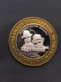 .999 Fine Silver $10 Casino Gaming Token - 1994 Flamingo Casino Reno Nevada - American Superstars -