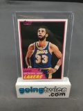 1981-82 Topps #20 KAREEM ABDUL-JABBAR Lakers Vintage Basketball Card