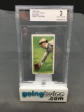 BVG Beckett Graded 1909 T206 #73 WID CONROY Fielding Sweet Caporal Tobacco Vintage Baseball Card