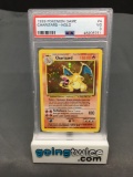 PSA Graded 1999 Pokemon Base Set Unlimited #4 CHARIZARD Holofoil Rare Trading Card - VG 3