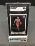 SGC Graded 2016-17 Panini Studio #84 BEN SIMMMONS 76ers ROOKIE Basketball Card - MINT 9