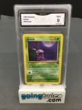 GMA Graded 1999 Pokemon Fossil #48 GRIMER Trading Card - MINT 9