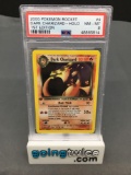 PSA Graded 2000 Pokemon Team Rocket 1st Edition #4 DARK CHARIZARD Holofoil Rare Trading Card - NM-MT