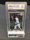 FGA Graded 1991 Front Row #47 MANNY RAMIREZ Red Sox ROOKIE Baseball Card - GEM MINT 10