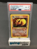 PSA Graded 1999 Pokemon Jungle 1st Edition #3 FLAREON Holofoil Rare Trading Card - NM-MT 8