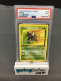 PSA Graded 1999 Pokemon Jungle 1st Edition #25 PINSIR Rare Trading Card - MINT 9