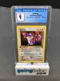 CGC Graded 2000 Pokemon Team Rocket 1st Edition #66 RATTATA Trading Card - MINT 9