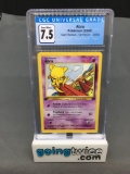 CGC Graded 2000 Pokemon Team Rocket 1st Edition #49 ABRA Trading Card - NM+ 7.5