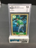 BCCG Graded 1987 Topps #366 MARK MCGWIRE A's Cardinals ROOKIE Baseball Card - 10