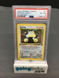 PSA Graded 1999 Pokemon Jungle 1st Edition #11 SNORLAX Holofoil Rare Trading Card - EX-NM 6