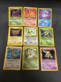 9 Card Lot of Vintage Rare Pokemon Trading Cards from Recent Collection Find!