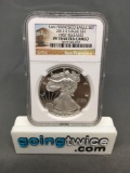 NGC Graded 2012-S United States 1 Ounce .999 Fine Silver American Eagle - First Release - PF 70