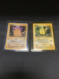 2 Count Lot of Vintage Pokemon PIKACHU Trading Card - Base 2 Set & Jungle