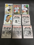 9 Card Lot of 1969 Topps Baseball Vintage Baseball Cards from Huge Collection