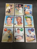 9 Card Lot of 1969 Topps Baseball Vintage Baseball Cards from Huge Collection