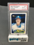 PSA Graded 1989 Topps Traded #57T RANDY JOHNSON Mariners ROOKIE Baseball Card - NM-MT 8