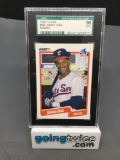 SGC Graded 1990 Fleer #548 SAMMY SOSA White Sox Cubs ROOKIE Baseball Card - MINT 96