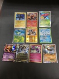 9 Card Lot of Modern Pokemon Holofoil and Ultra Rare Trading Cards