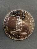 1977 Canada Silver Dollar - 50% Silver Coin from Estate