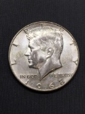 1968 United States Kennedy Silver Half Dollar - 40% Silver Coin from Estate