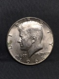 1968 United States Kennedy Silver Half Dollar - 40% Silver Coin from Estate