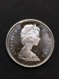 1965 Canada Silver Quarter - 80% Silver Coin from Estate - UNCIRCULATED - 0.15 Ounce ASW