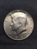1967 United States Kennedy Silver Half Dollar - 40% Silver Coin from Estate