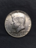 1969 United States Kennedy Silver Half Dollar - 40% Silver Coin from Estate