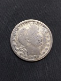 1906 United States Barber Silver Quarter - 90% Silver Coin from Estate