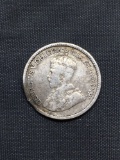 1913 Canada 5 Cent Silver Coin - 80% Silver Coin from Estate